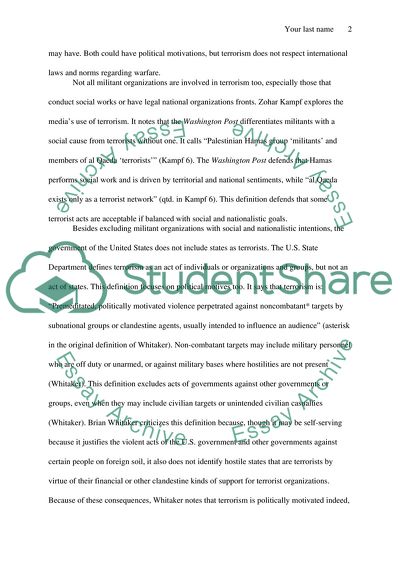 The Eligious Perspectives on Defining Terrorism