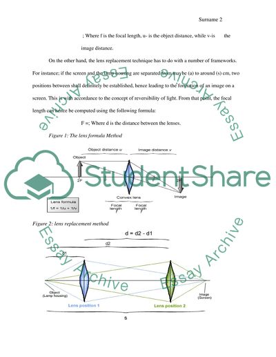 The Measurement of the Focal Lengths
