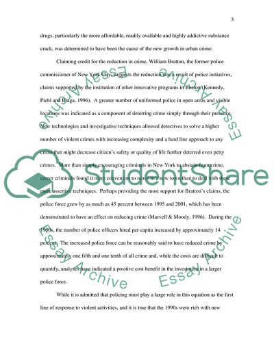 Exploring the Factors that Account for a Reduction in Crime