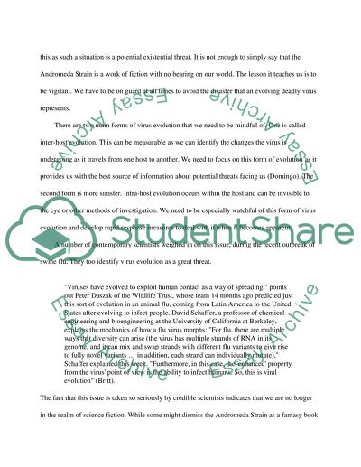 Andromeda Strain And Virus Evolution