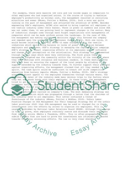 Labor Relations: Union Organizing