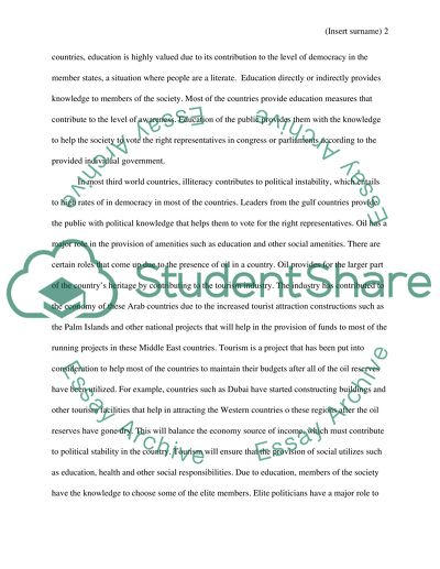 Political Processes in the Arab Gulf