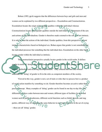 Gender, Culture and Technology