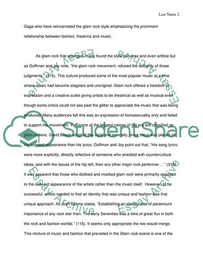 Peculiarity Glam Rock as a Genre and Its Reception