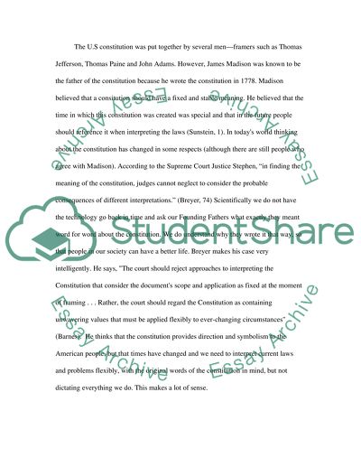 Should the courts see the original meaning of the constitution