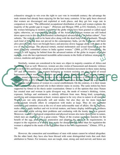 The Perspectives of Women