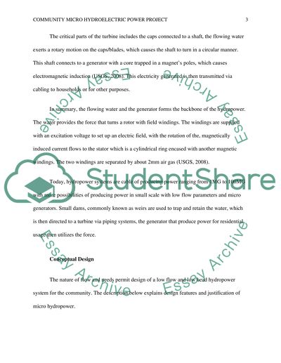 Micro hydro power design