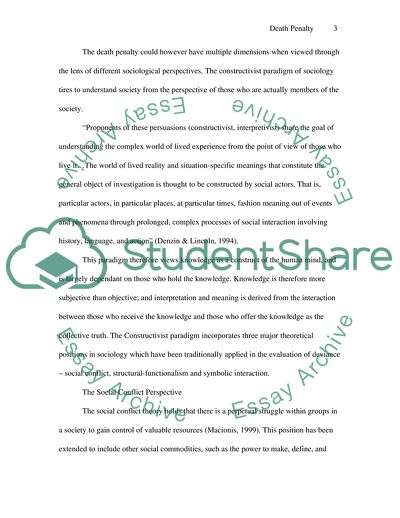 Sociological Perspectives on the Death Penalty