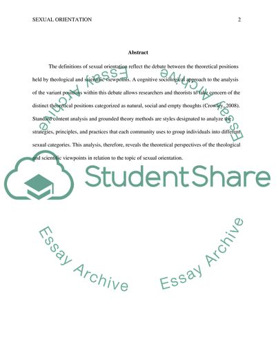 The Social Construction of Sexual Orientation