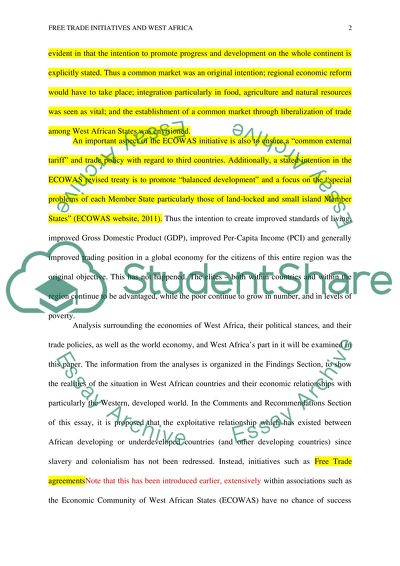 To what extent have the fair-trade initiatives increased standard of living in West Africa