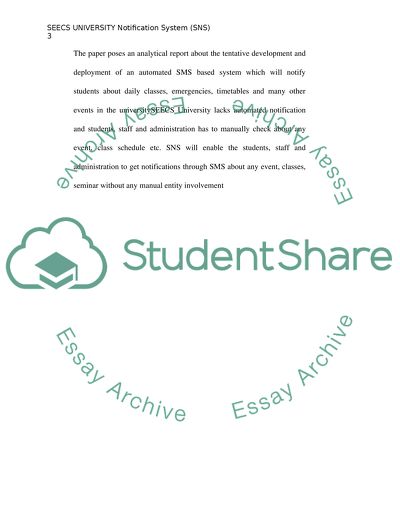 The Tentative Development of an Automated Short Message Service