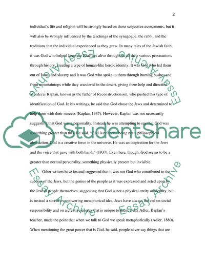 God In The Jewish Tradition