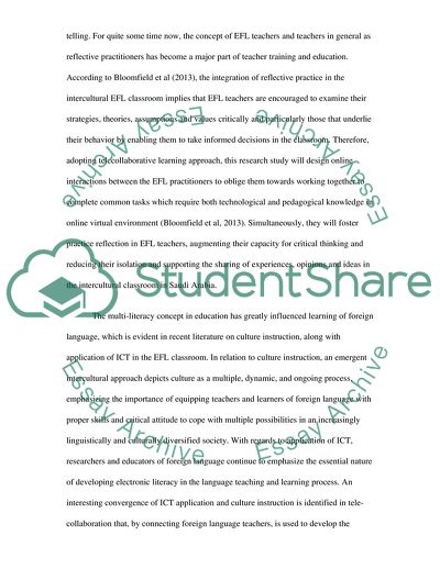 EFL Teachers Competences Insynchronous Telecollaborative Intercultural Communication Platform