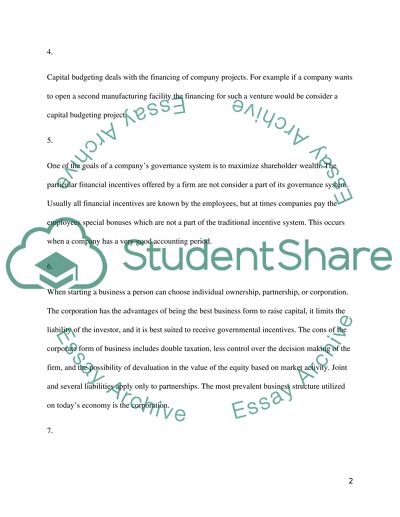 Financial Decision Making