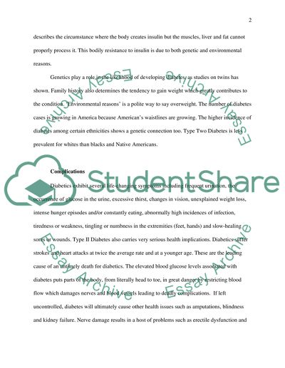 Diabetes, its Cause, Complications and Prevention Methods