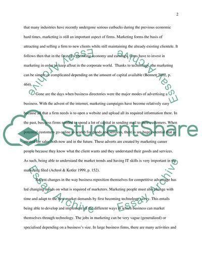 Enhancing Employability in Marketing