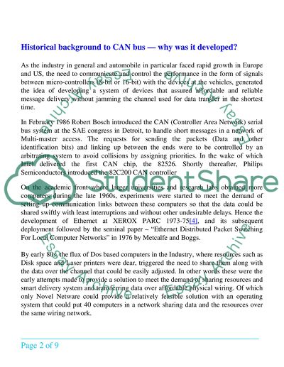 Report on CANbus Technologies