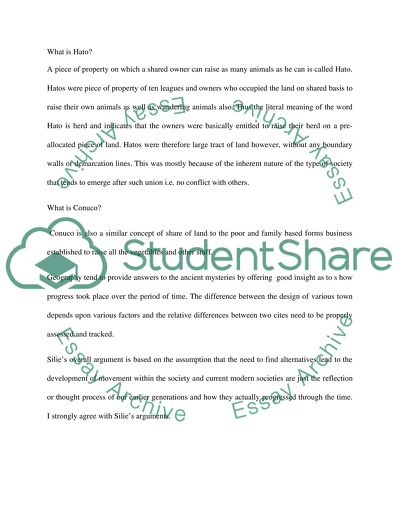 Hato and Conuco Story