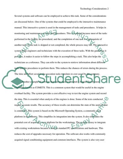Technology Considerations for PT6 Engine Overhaul Facility