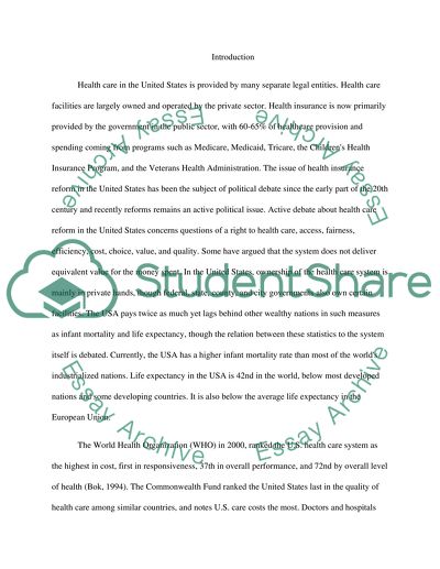 Health Care Reform Analysis