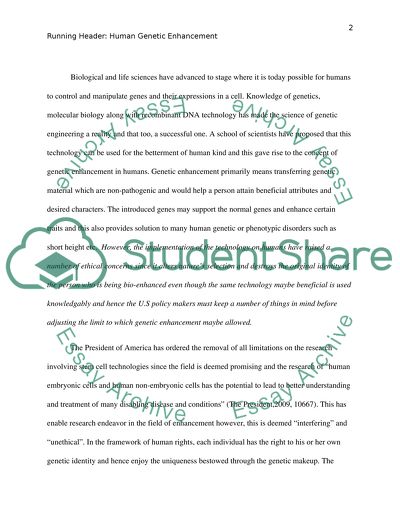 Human genetic enhancement