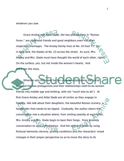 Roman fever essay