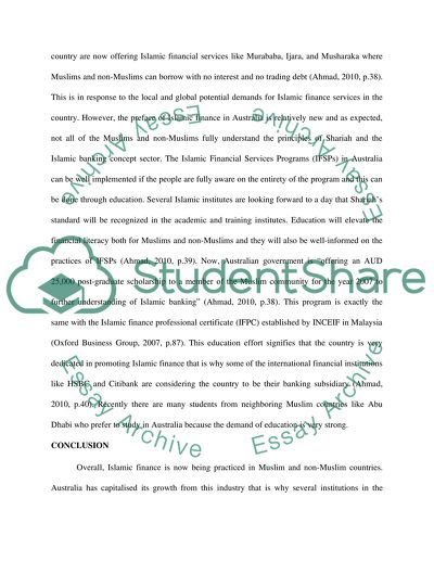 Promoting education of Islamic Finance In Australia