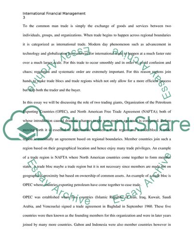 International Financial Management and NAFTA