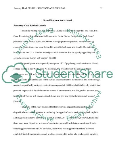 Examining Sexual Arousal