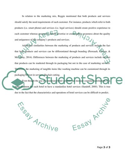 Marketing Services Versus Products Part II