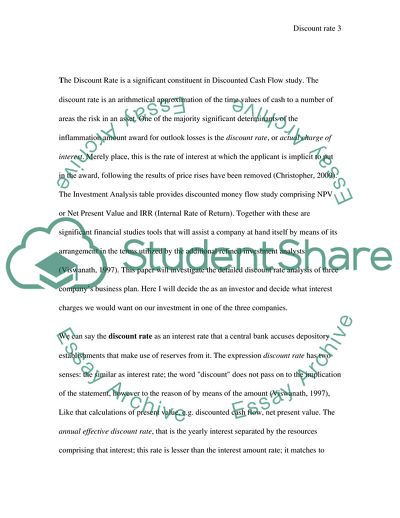 Estimation of Discount Rates