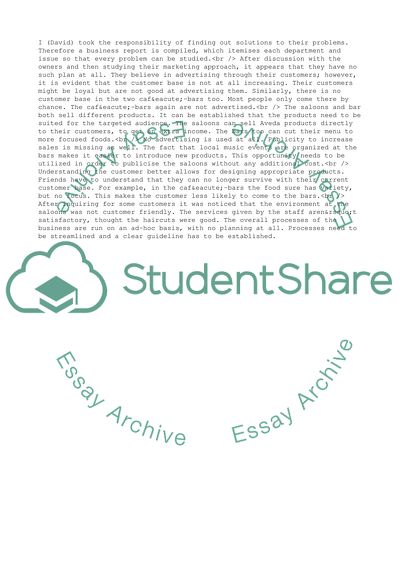 The Management of Friend Company