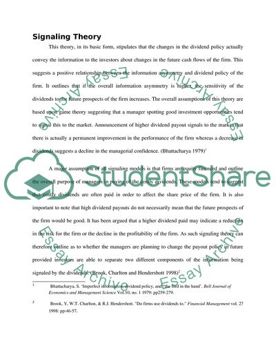 How Signaling Theory Can Be an Usefull for Investors