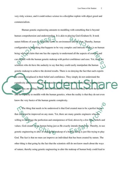 Aspect of Human Genetic Engineering