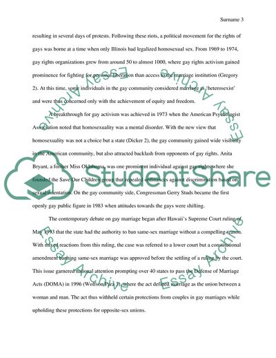 The Gay Marriage Debate