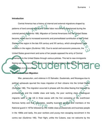 Central American Migration