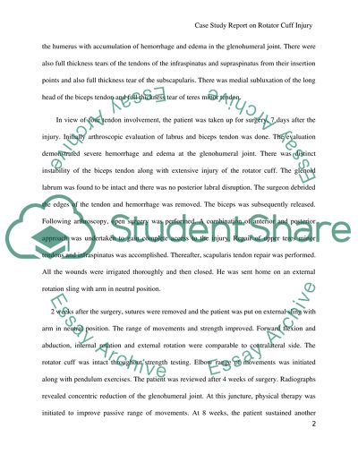 Massive Rotator Cuff Injury in Youth Athletes