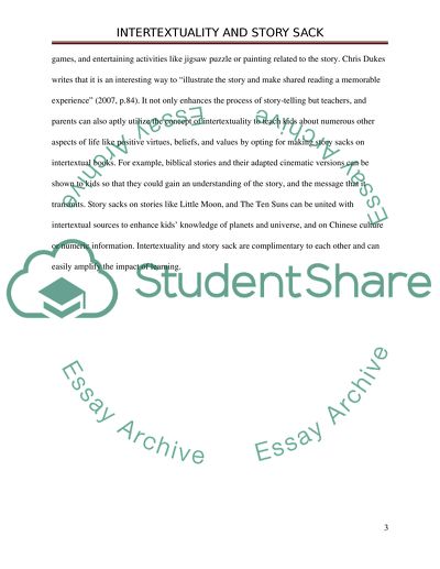 Understanding Intertextuality and How It Can Be Used in Story Sack