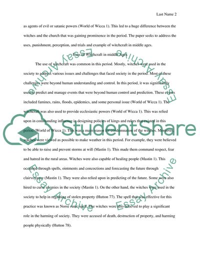 Witchcraft in the Middle Ages