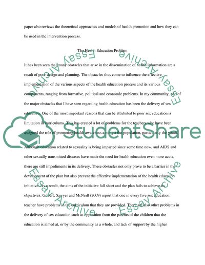 Community Health Education Intervention