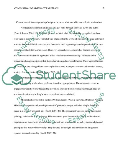 White on white and color in minimalism