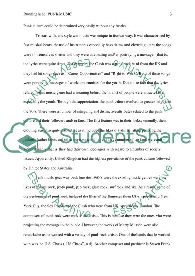 Punk music paper