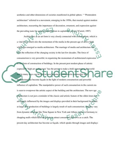 Post-Modernist Approach to Architecture and Advertising