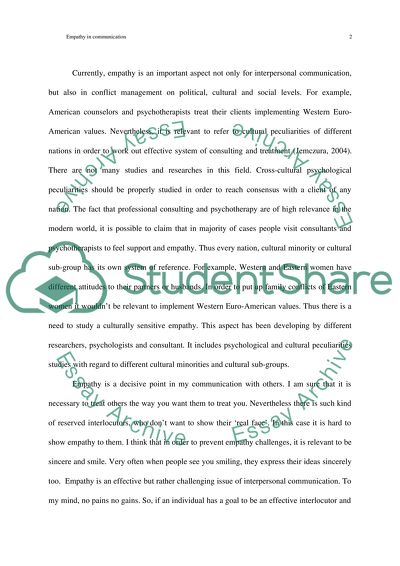 Empathy in Communication