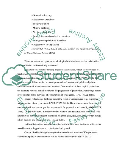 economic sustainability essay