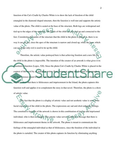 Cats Cradle Is An Example of Art with Aesthetic Value