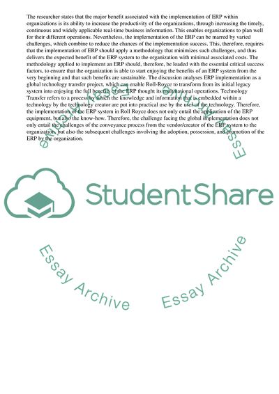 Implementation Challenges and Methodology for ERP Implementation