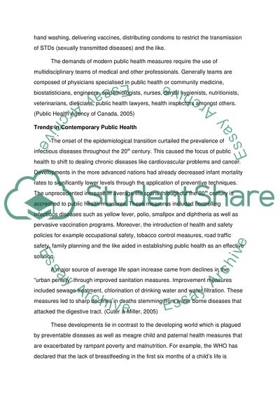 The Prevalence of Infectious Diseases