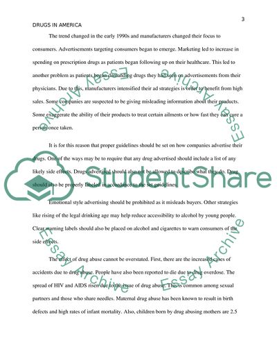 The Use and Availability of Drugs in America