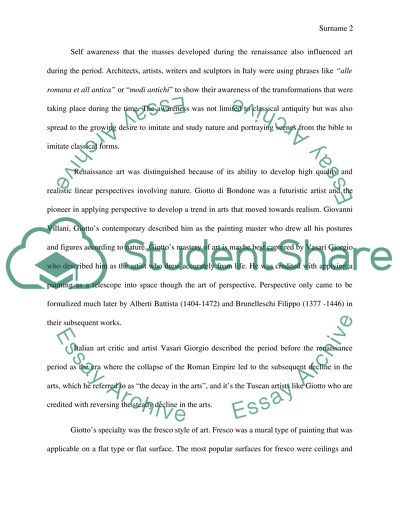 The Major Influence on Giottos Art